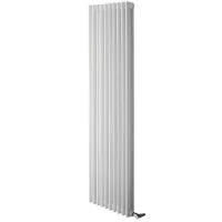 Radiatore tubolare multicolonna Zehnder Charleston 3200 da 3 colonne, 15 elementi, H.2000 mm - Colore bianco RAL9016 - Allacciamento: S001 3200-015-S001-9016