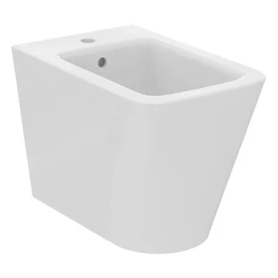 Ideal Standard Blend Cube bidet a terra, a filo parete, con troppopieno, colore bianco finitura lucido T368901