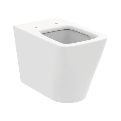 Ideal Standard Blend Cube vaso a terra AquaBlade universale, a filo parete, senza brida e senza sedile, colore bianco finitura lucido T368801