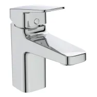 Ideal Standard Ceraplan miscelatore monocomando per lavabo, con scarico, con aeratore 5 l/min e fissaggi EasyFix, finitura cromo BD214AA