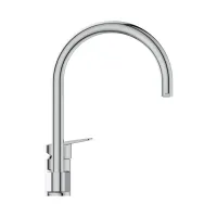 Ideal Standard Ceraplan miscelatore da appoggio su lavello h.32 cm, con sistema Eko, bocca girevole e tubolare, finitura cromo BD339AA