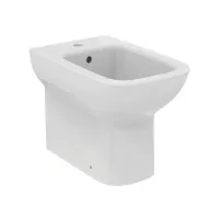 Ideal Standard I.LIFE A bidet a terra, a filo parete, universale, con troppopieno, monoforo, colore bianco finitura lucido T464101