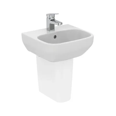 Ideal Standard I.LIFE A lavamani lavabo L.40 cm, monoforo, con troppopieno, colore bianco finitura lucido T451401