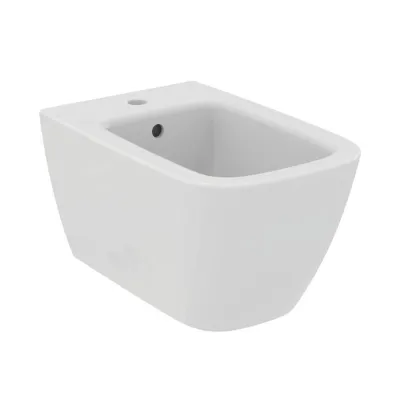 Ideal Standard I.LIFE B bidet sospeso, monoforo, con foro del troppopieno, colore bianco finitura lucido T461501