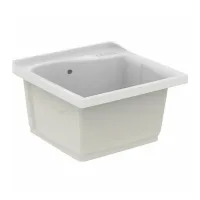 Ideal Standard Lago lavatoio da incasso per lavanderia L.61 P.60 H.37 cm, colore bianco finitura lucido T473001