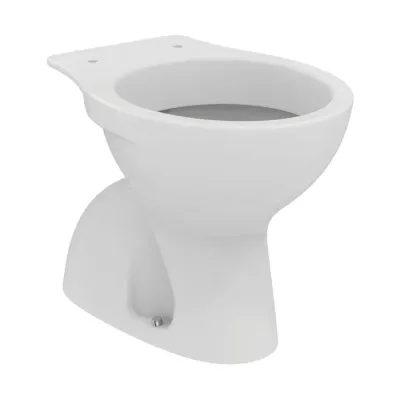 Eurovit Wc a terra con scarico pavimento UNI - Vaso a cacciata, scarico a pavimento "S" UNI W333201