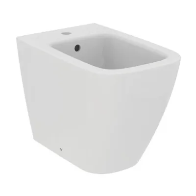 Ideal Standard I.LIFE B bidet a terra monoforo, a filo parete, con foro del troppopieno, colore bianco finitura lucido T461701