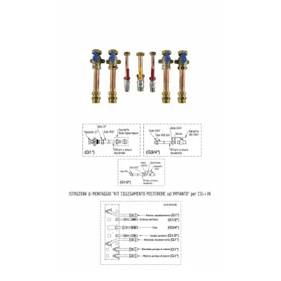 Baxi Kit collegamento inferiore impianto CSI IN 7217125