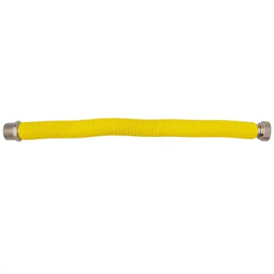 Flessibile estensibile ø 1/2" MF - 130 ÷ 220 mm per allacciamento caldaia gas rivestito in polietilene giallo - A NORMA UNI EN 11353 00000016186