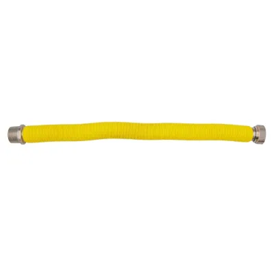 Flessibile estensibile ø 1" MF - 130 ÷ 220 mm per allacciamento caldaia gas rivestito in polietilene giallo 00000016140