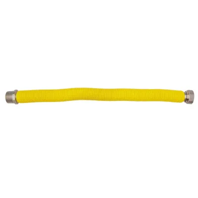 Flessibile estensibile ø 1" MF - 220 ÷ 420 mm per allacciamento caldaia gas rivestito in polietilene giallo 00000016141