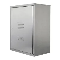 Cassetta inox aisi 304 per contatore gas - a porta unica - 500 x 400 x 240 mm (pannello posteriore da acquistare separatamente) 00000051192