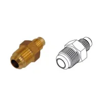 Raccordo diritto ottone - 1/4"x3/8" SAE per tubi in rame 00000011340