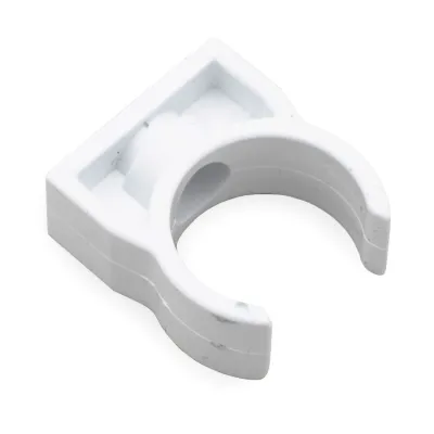 Collare di fissaggio - ø 20 mm per fissaggio tubo rigido/flessibile realizzato in PVC bianco (RAL 9010) 00000062018