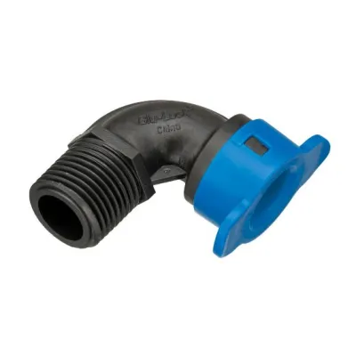 Gomito a 90 gradi 1/2" Maschio Femmina per collegamento irrigatori Blu-Lock INMBL410005