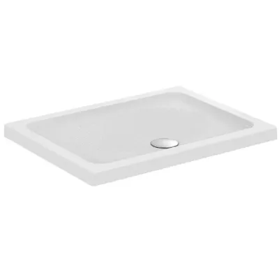 Ideal Standard CONNECT piatto doccia rettangolare L.100 P.75 cm, per installazione sopra o filo pavimento, colore bianco T268601