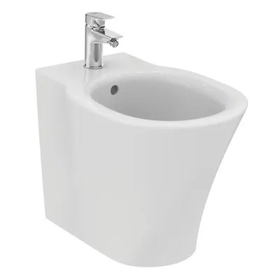 Ideal Standard Connect Air bidet a pavimento filo parete, con fissaggi nascosti, monoforo, colore bianco E018001