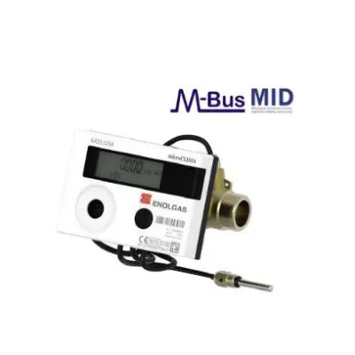 Calorimetro M.I.D. compatto, misura 3/4" - DN15 - 1,5 m3/h getto unico versione M-Bus con 3 ingressi impulsivi. Y1502X05