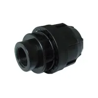 Raccordo filettato diritto Nupi Femmina - diametro 20 mm - 3/4" in PE 10KRFF2034