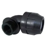 Raccordo a gomito 90° Nupi femmina - diametro 20 mm - 3/4" in PE 10KGF2034