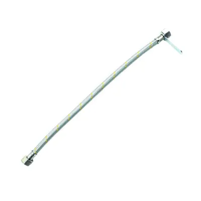 Tubo flessibile per Gpl in acciaio con 2 dadi L. 50 cm - 10 bar - Attacco W20x1.1/4" 030500