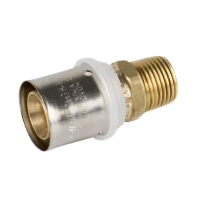 Raccordo diritto maschio 16x2,25 x 1/2" - Pexal Brass - raccordo a pressare VS0170207