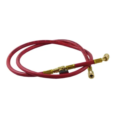 Tubo flessibile di vuoto e carica per gas R410A - R32, lunghezza 1,5 mt - colore rosso G17.100