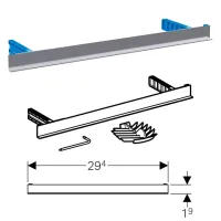 Geberit accessori di completamento per scarico a parete, rivestibile con piastrelle, senza telaio 154.338.00.1