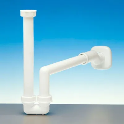 Sifone "ECCENTRICO" per bidet completo di raccordo 1" - 1"1/4 uscita ø 32-40 1643.001