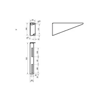 401-E Coppia di staffe per lavabo serie Basic (mod.400-EA) 401-E