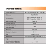 ELEKTRA LIGHT - Saldatrice "polivalente" per raccordi elettrosaldabili a bassa tensione - Misura: 20 - 125/160 mm 96906063