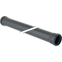 Geberit Silent-Pro tubo a 2 bicchieri ø75 mm L. 2000 mm 393.313.14.1