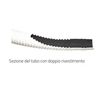 Tubo scarico condensa Ø 20 doppio rivestimento - Manicotti Ø 18/20 - Rotolo da 20 metri 11126345