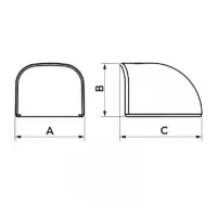 Tappo di chiusura Optima TC62 - OPT, colore bianco 11106038