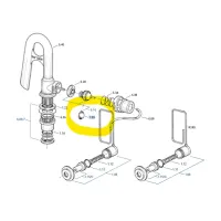 Cappellotto di sollevamento per cassetta di scarico esterne Todini, adatto a UNIBOX e CURVA 1.09