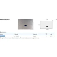 Placca elettronica infrarossa inox satinato VS0868915