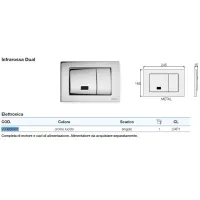 Placca elettronica infrarossa dual cromo lucida VS0868901