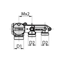 K2.3 collettore gas distribuzione mono-intercettazione 2 vie K203CC19900