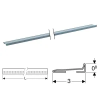 Geberit profilo collettore per scarico a parete per doccia finitura acciaio inox spazzolato 154.340.FW.1