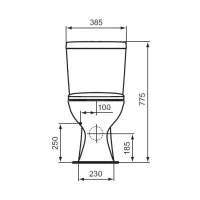 Ceramica Dolomite Batteria double flush per cassetta entrata bassa E885067