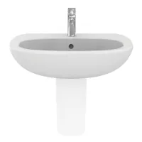 Ideal Standard Tesi lavabo L.65 cm monoforo, con troppopieno, colore bianco T351301