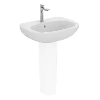 Ideal Standard Tesi lavabo L.65 cm monoforo, con troppopieno, colore bianco T351301