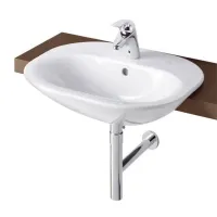 Ideal Standard Tonic lavabo semincasso monoforo 60x49 cm bianco K070161