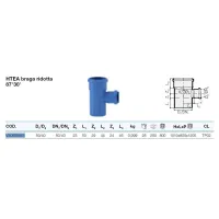 Triplus HTEA braga ridotta 87° 30' in PP a innesto ø50 x 40 mm VS0650561