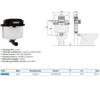 Cassetta incasso pneumatica WINNER S MURARE - H 800 con foderina VS0853058