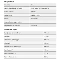 Yonos MAXO 40/0,5-4 PN 6/10 interasse 220 mm DN 40 Circolatore standard singolo a rotore bagnato con attacchi flangiati 2120645