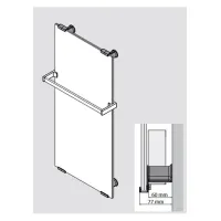 Scaldasalviette Radiatore bagno Sole 60x125cm (1000W) bianco SOLT6012-CA010