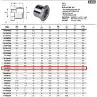 Riduzione M/F ø1"1/2M x 1"F inox 316 141112100