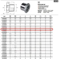 Riduzione M/F ø3/4"M x 1/2"F inox 316 141304102