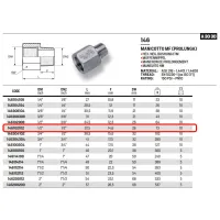 Manicotto MF prolunga ø1/2"F x 1/2"M inox 316 146102102